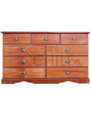 Cómoda Rústica en Pino y Terciado – Muebles Chile