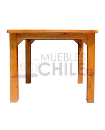 MESA COMEDOR RUSTICO 100x100CM PIEDRA