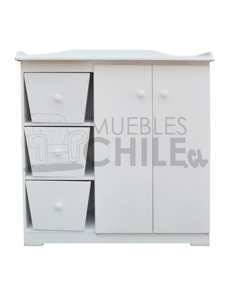Cómoda mudador Infantil Pintada en MDF – Muebles Chile