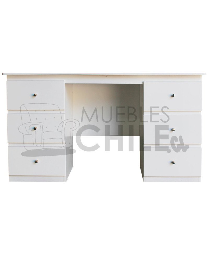 Escritorio 150cm MDF pintado blanco – Resistente y práctico