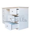Escritorio 150cm MDF pintado blanco – Resistente y práctico