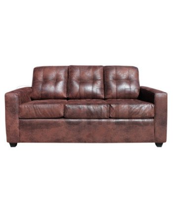 JUEGO DE LIVING MONTREAL CUERO BONDED ENVEJECIDO