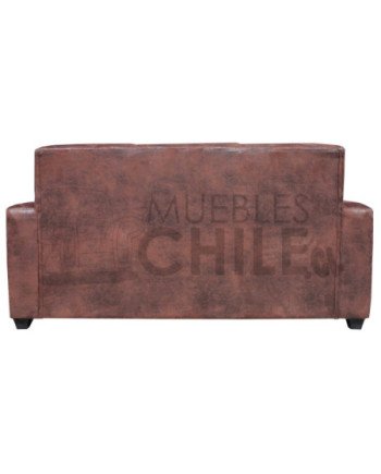SOFA MONTREAL 3 CUERPOS CUERO BONDED ENVEJECIDO