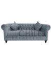 Sofá Chesterfield 3 Cuerpos en felpa – Sofá Capitone Elegante y Resistente