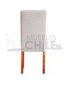 Comedor 6 Sillas Vidrio Templado | Pino Insigne y Tapiz Lino