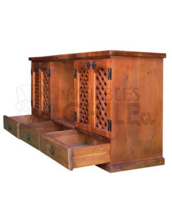 RACK RUSTICO 150CM TRILACH