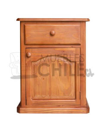 Velador Rústico 1 Puerta 2 Cajones – Muebles Chile