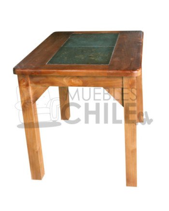 Comedor Rústico 4 Sillas 100x100cm Piedra | Pino Oregón Auténtico