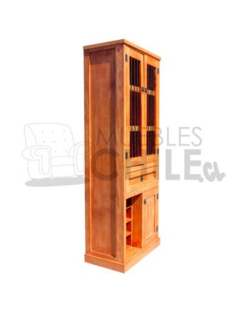 LICORERA 65CM RUSTICA PUERTA BARRA
