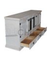 RACK VINTAGE 4 PUERTAS 3 CAJONES 150CM