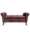 BANQUETA BAUL BRAZO REDONDO CUERO BONDED