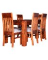 Comedor 6 Sillas 160x90 cm con 3 Vidrios – Muebles Chile