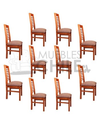 Silla Oporto Tapiz Lino X10 | MueblesChile.cl