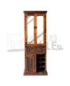 LICORERA 65CM RUSTICA PUERTA CON VIDRIO