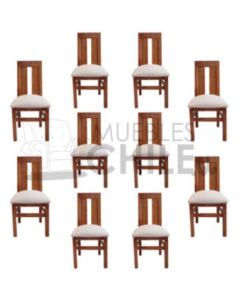 Silla Capital Tapiz Lino X10 | MueblesChile.cl