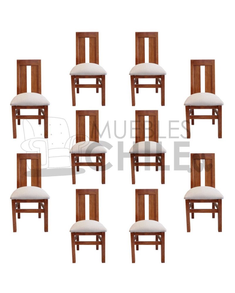 Silla Capital Tapiz Lino X10 | MueblesChile.cl