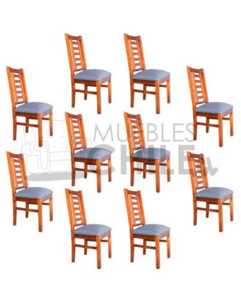 Silla Pucon Tapiz Lino X10 | MueblesChile.cl