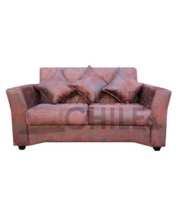 SOFA CITO 2 CUERPOS CUERO BONDED