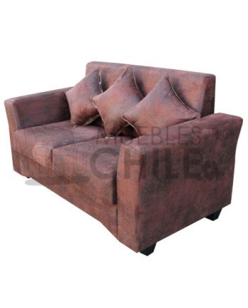 SOFA CITO 2 CUERPOS CUERO BONDED