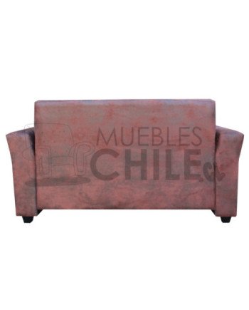 SOFA CITO 2 CUERPOS CUERO BONDED
