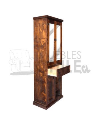 LICORERA 65CM RUSTICA PUERTA CON VIDRIO