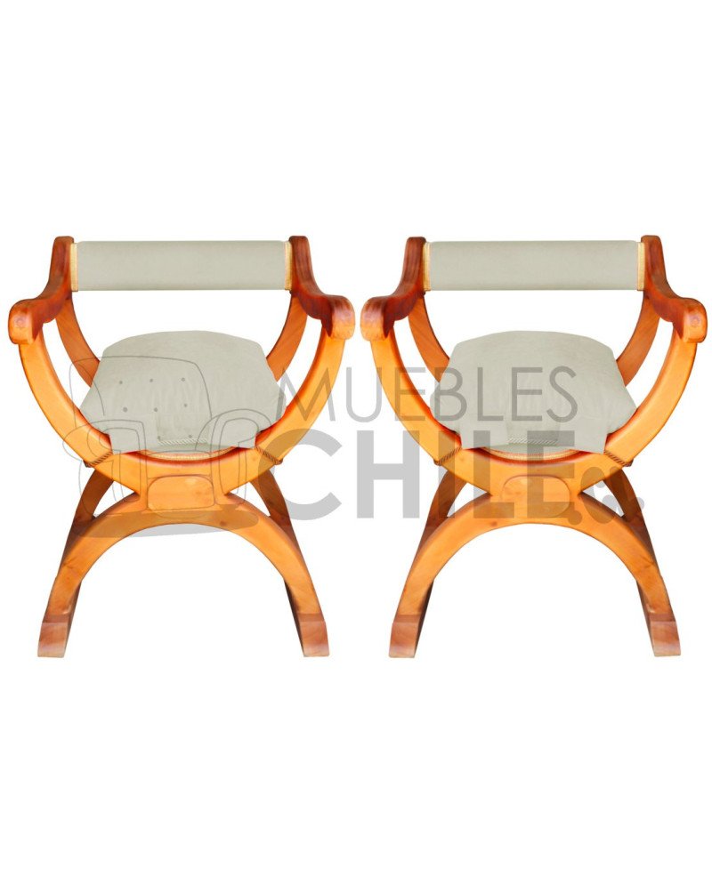 POLTRONA CURUL RUSTICO X2 FELPA