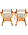 POLTRONA CURUL RUSTICO X2 FELPA
