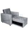 Sofá Cama Brazo Recto 100cm Felpa – Compacto y Reclinable
