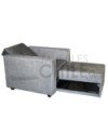 Sofá Cama Brazo Recto 100cm Felpa – Compacto y Reclinable