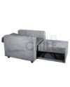 Sofá Cama Brazo Recto 100cm Felpa – Compacto y Reclinable