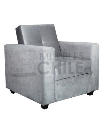 Sofá Cama Brazo Recto 100cm Felpa – Compacto y Reclinable