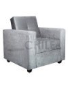 Sofá Cama Brazo Recto 100cm Felpa – Compacto y Reclinable