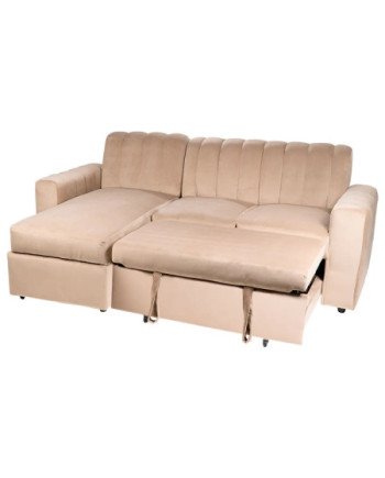 SECCIONAL CAMA BAUL NANTES IZQUIERDO FELPA
