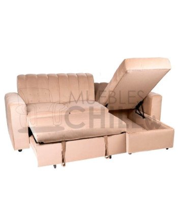SECCIONAL CAMA BAUL NANTES DERECHO FELPA