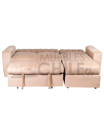 SECCIONAL CAMA BAUL NANTES DERECHO FELPA