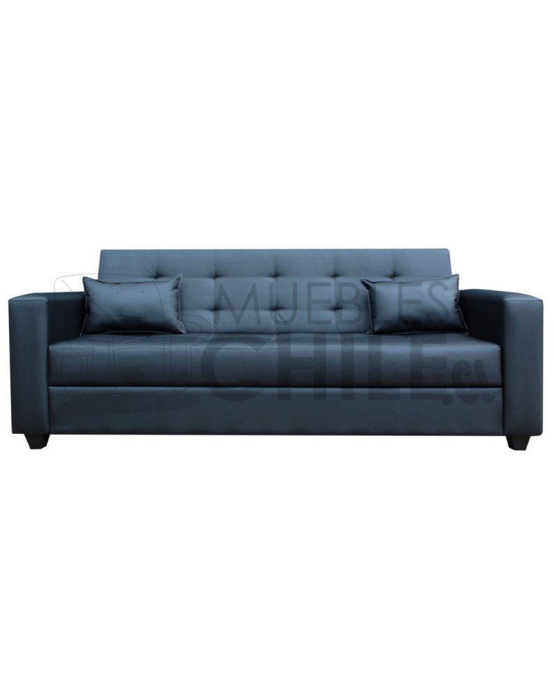 Sofá Cama Baúl Brazo Recto PU – Sofá Cama con Almacenamiento y Respaldo Reclinable