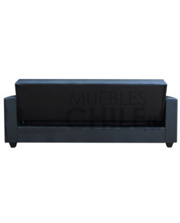 Sofá Cama Baúl Brazo Recto PU – Sofá Cama con Almacenamiento y Respaldo Reclinable