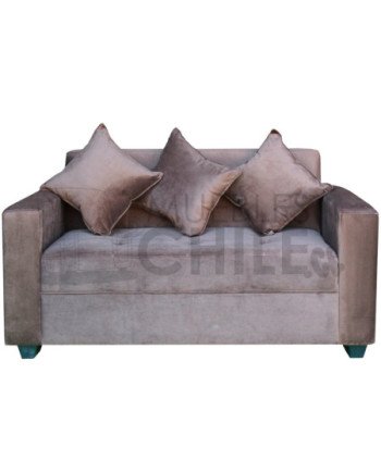 SOFA BRAZO RECTO 160CM 2 CUERPOS FELPA