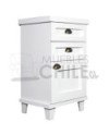Velador Vintage 1 Puerta 2 Cajones Pata Alta – Muebles Chile