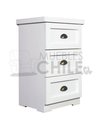 Velador Vintage 3 Cajones madera – Muebles Chile