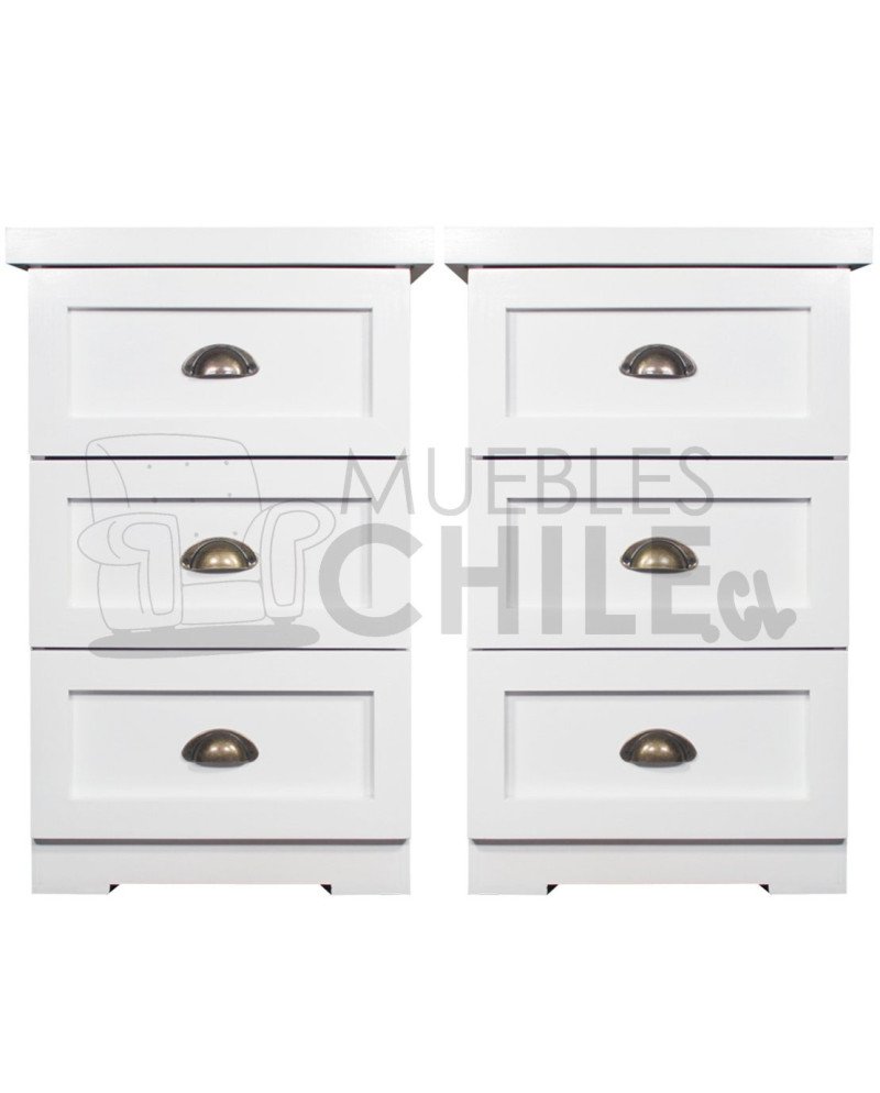 Velador Vintage 3 Cajones madera – Muebles Chile