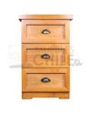 Par de veladores Rústicos 3 Cajones – Muebles Chile