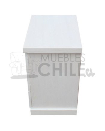 Velador Vintage 55cm Blanco 3 Cajones x2