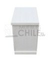 Velador Vintage 55cm Blanco 3 Cajones x2