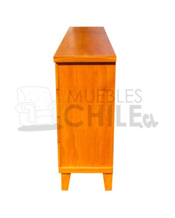Cómoda Rústica con Riel Telescópico Metálico 180CM – Muebles Chile