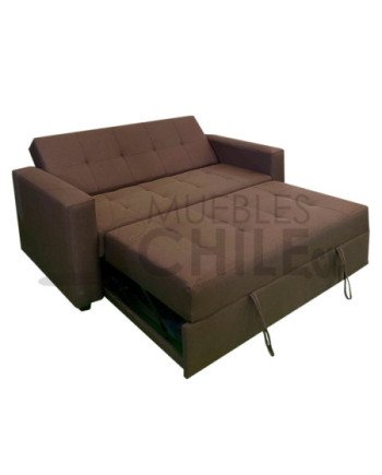 SOFA CAMA BRAZO RECTO EXTENDIDO LINO