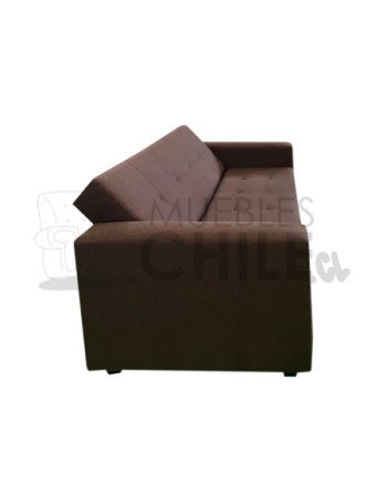 SOFA CAMA BRAZO RECTO EXTENDIDO LINO