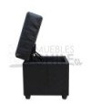 POUF BAUL DOBLE PUNTO CUERO PU