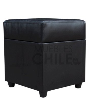 POUF BAUL DOBLE PUNTO CUERO PU