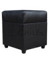 POUF BAUL DOBLE PUNTO CUERO PU